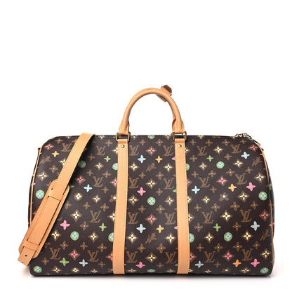 Louis Vuitton Monogram Craggy Keepall Bandouliere 50 Chocolate 1 of 8