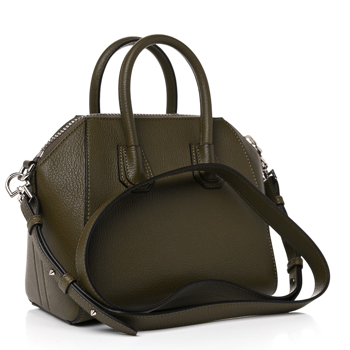 Sugar Goatskin Mini Antigona Khaki