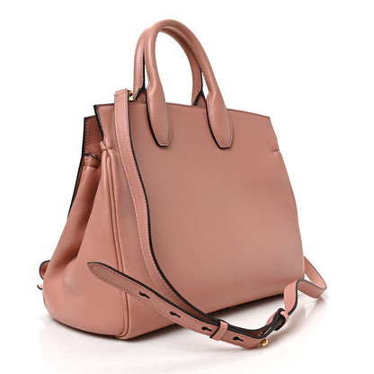 Salvatore Ferragamo Calfskin Medium The Studio Box Bag Antique Rose 3 of 8