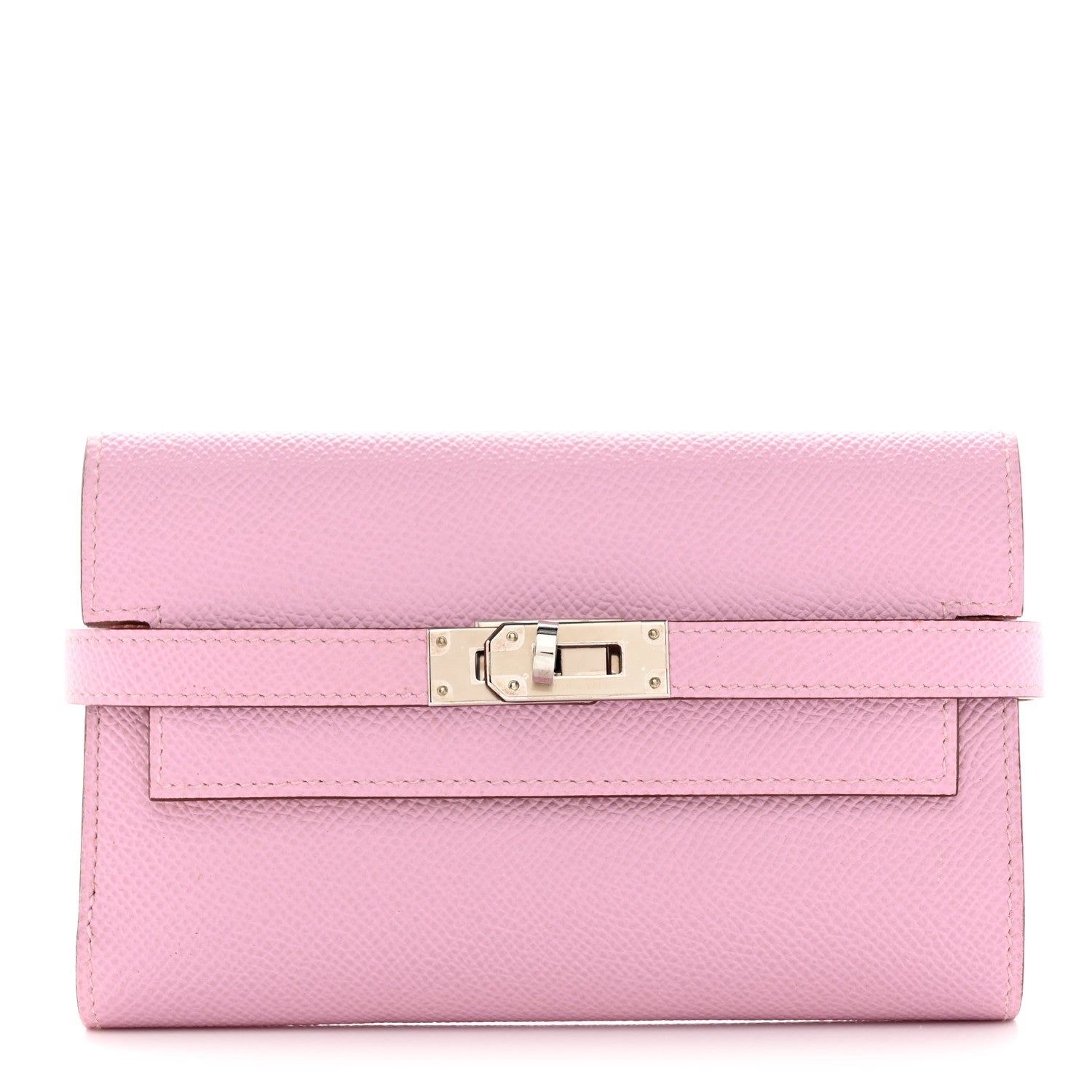 Hermes Epsom Medium Kelly Wallet Mauve Sylvestre Jaune De Naples 1 of 7