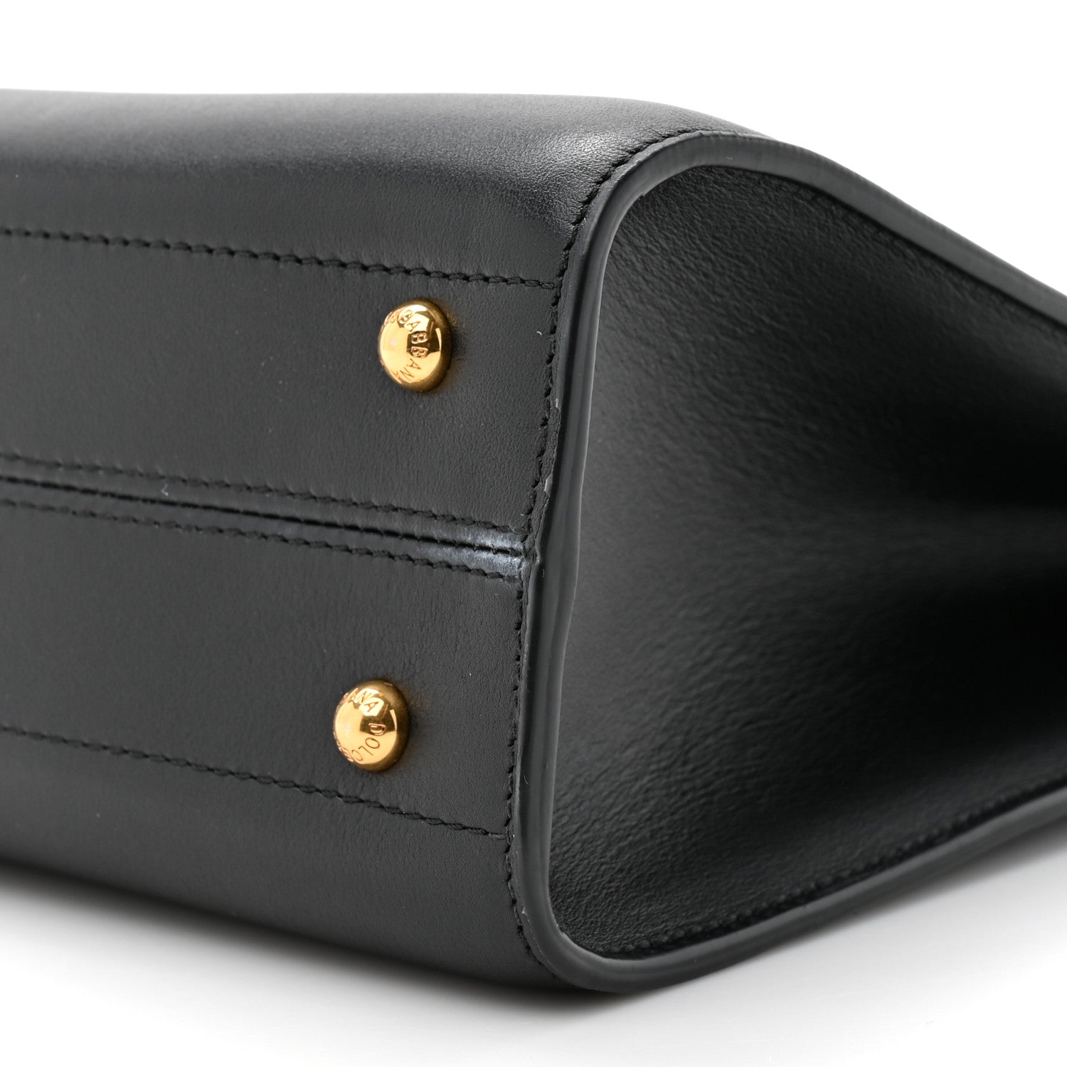Dolce & Gabbana Calfskin Small Sicily Shopper Bag Black 8 of 14