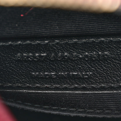 Saint Laurent Calfskin Matelasse Monogram Lou Camera Bag Dark Legion Red 7 of 11
