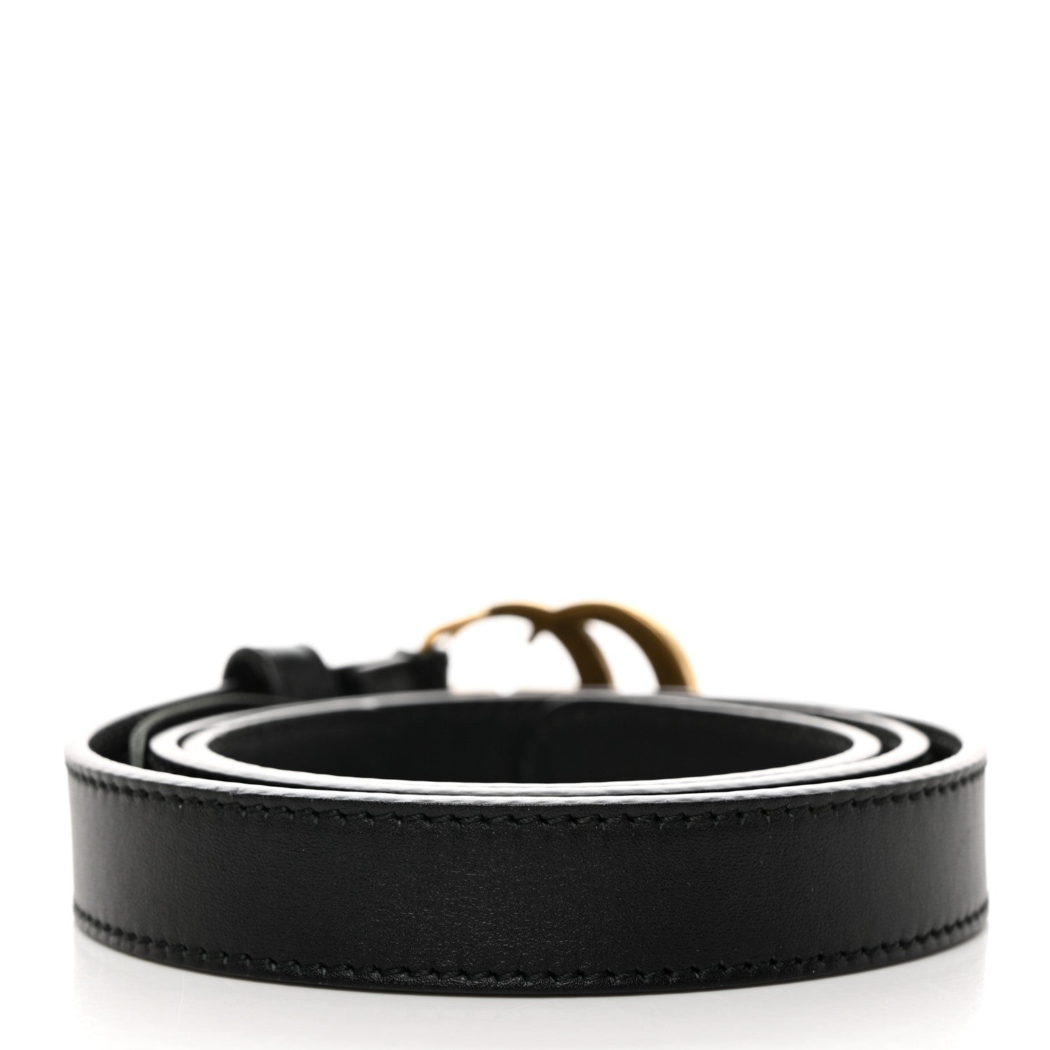 Gucci Calfskin Double G 20mm Belt 70 28 Black 2 of 5