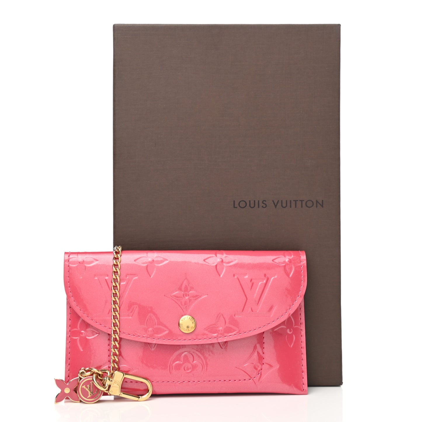 Vernis Envelope Plate Pouch Framboise
