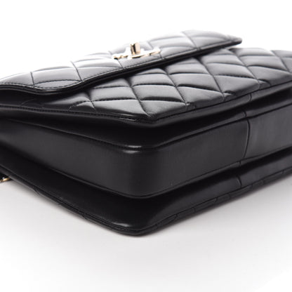 Chanel Lambskin Quilted Small Trendy CC Dual Handle Flap Bag Black 9 of 10