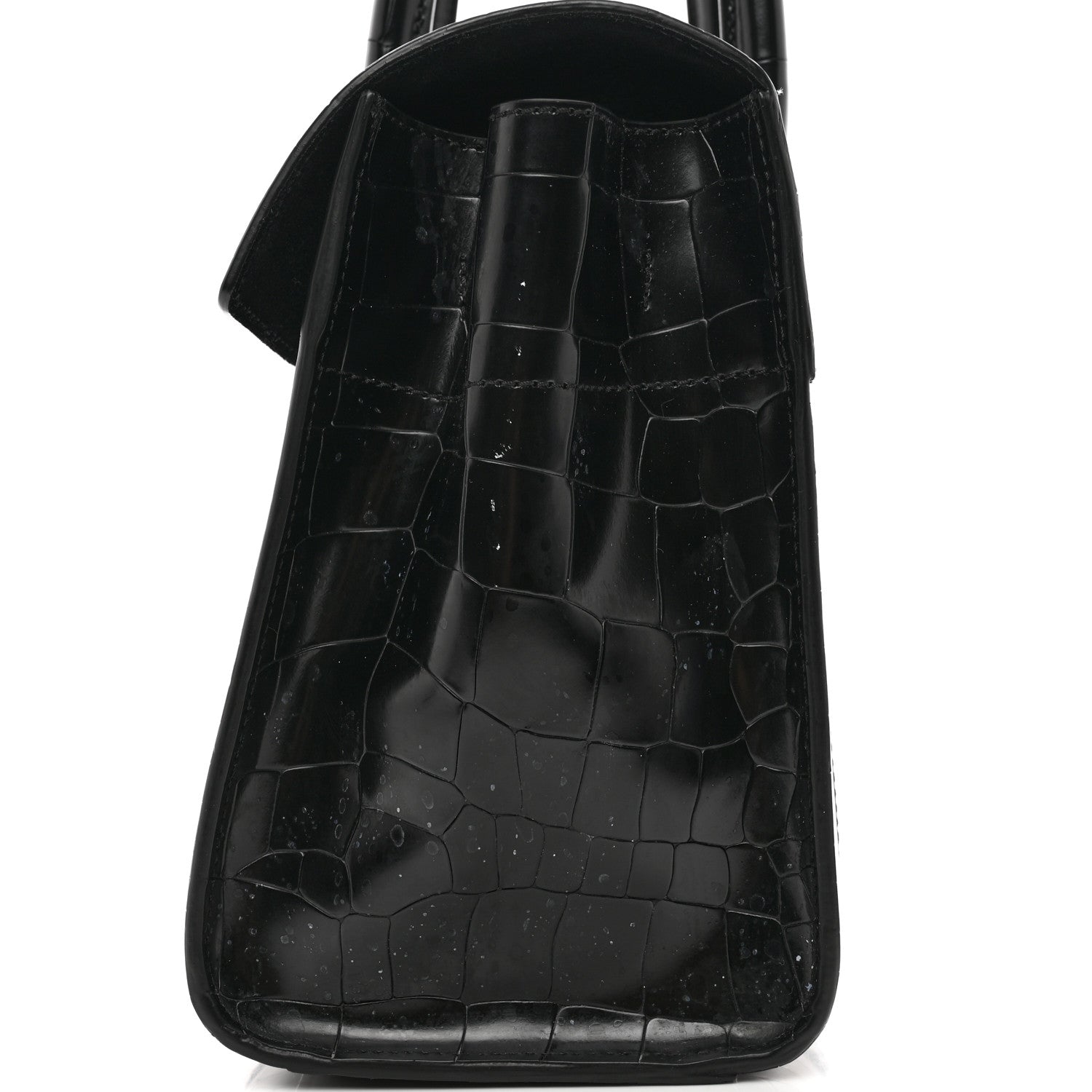 Mulberry Crocodile Embossed Calfskin Bayswater Black 12 of 13