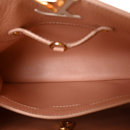 Louis Vuitton Taurillon Capucines BB Rose Trianon Creme 5 of 9