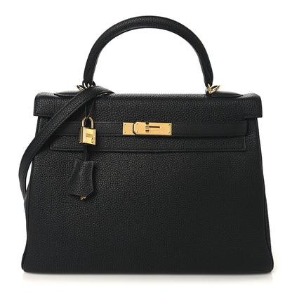 Hermes Togo Kelly Retourne 32 Black 1 of 12