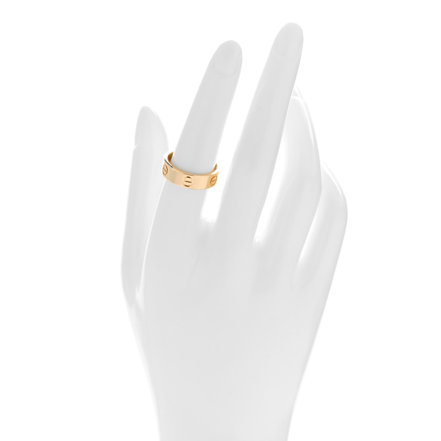 Cartier 18K Yellow Gold 5.5mm LOVE Ring 55 7.25 2 of 5
