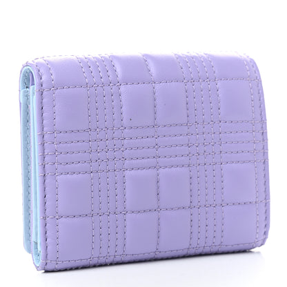 Burberry Lambskin Quilted Lola Wallet Soft Violet 3 of 7