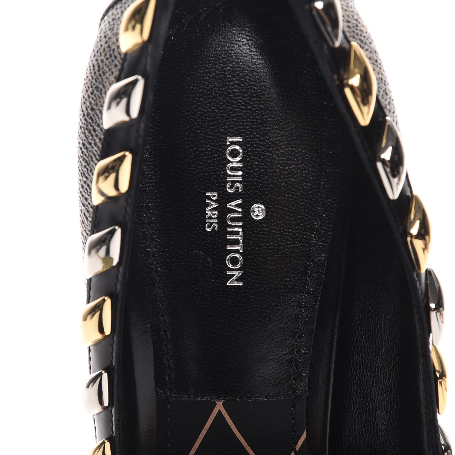 Louis Vuitton Calfskin Monogram Eldorado Pumps 39 Cacao 7 of 11