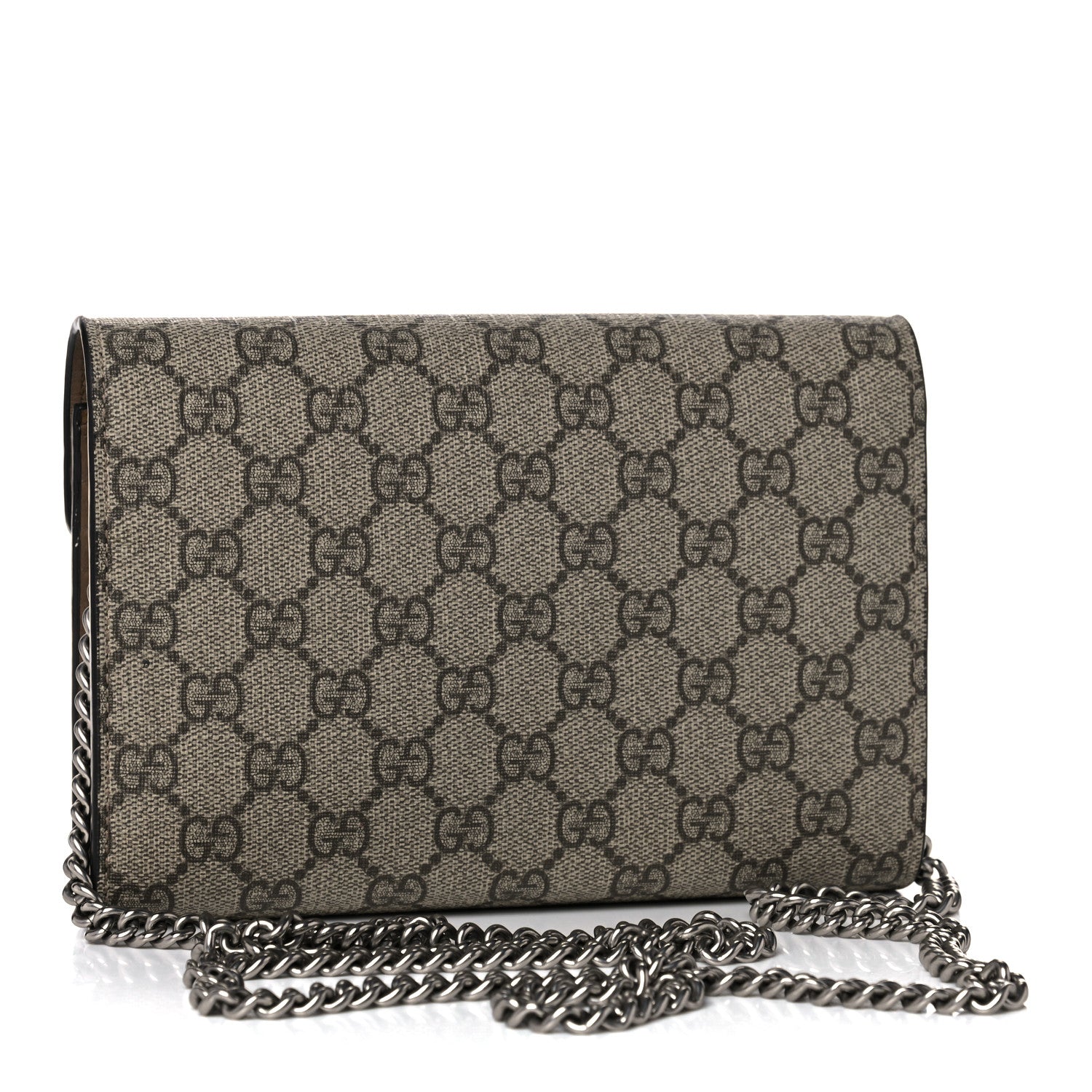 Gucci GG Supreme Monogram Mini Dionysus Chain Wallet Beige Taupe 3 of 18