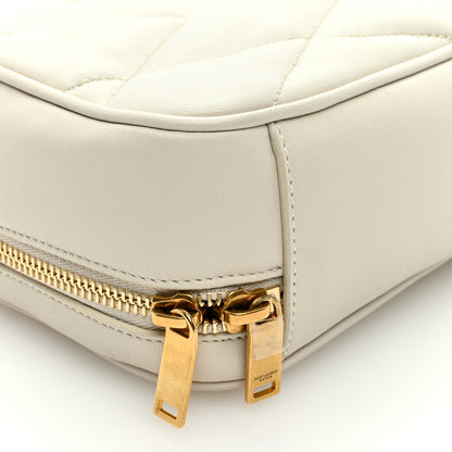 Saint Laurent Calfskin Quilted Demie Lune Shoulder Bag Crema Soft 7 of 8