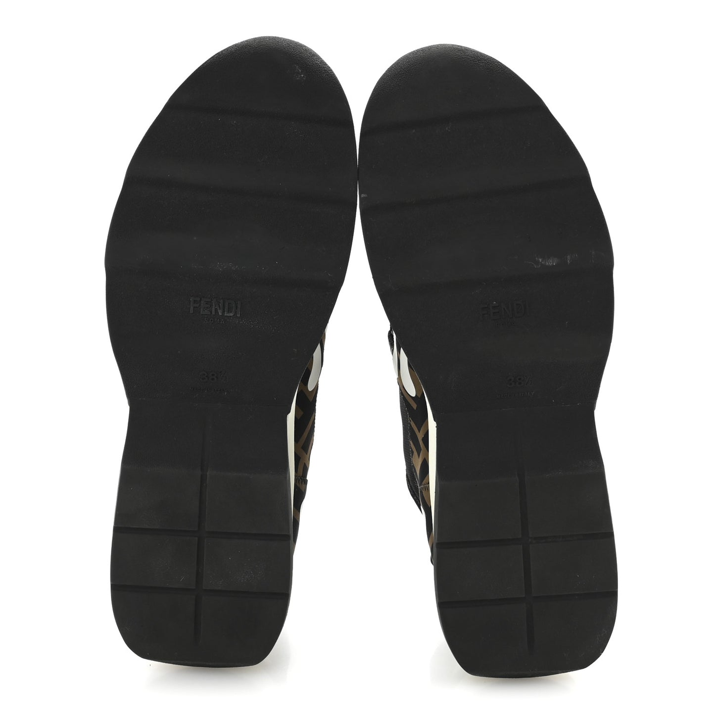 Technical Mesh Lycra FFreedom Patchwork Sneakers 38.5 Black Tobacco