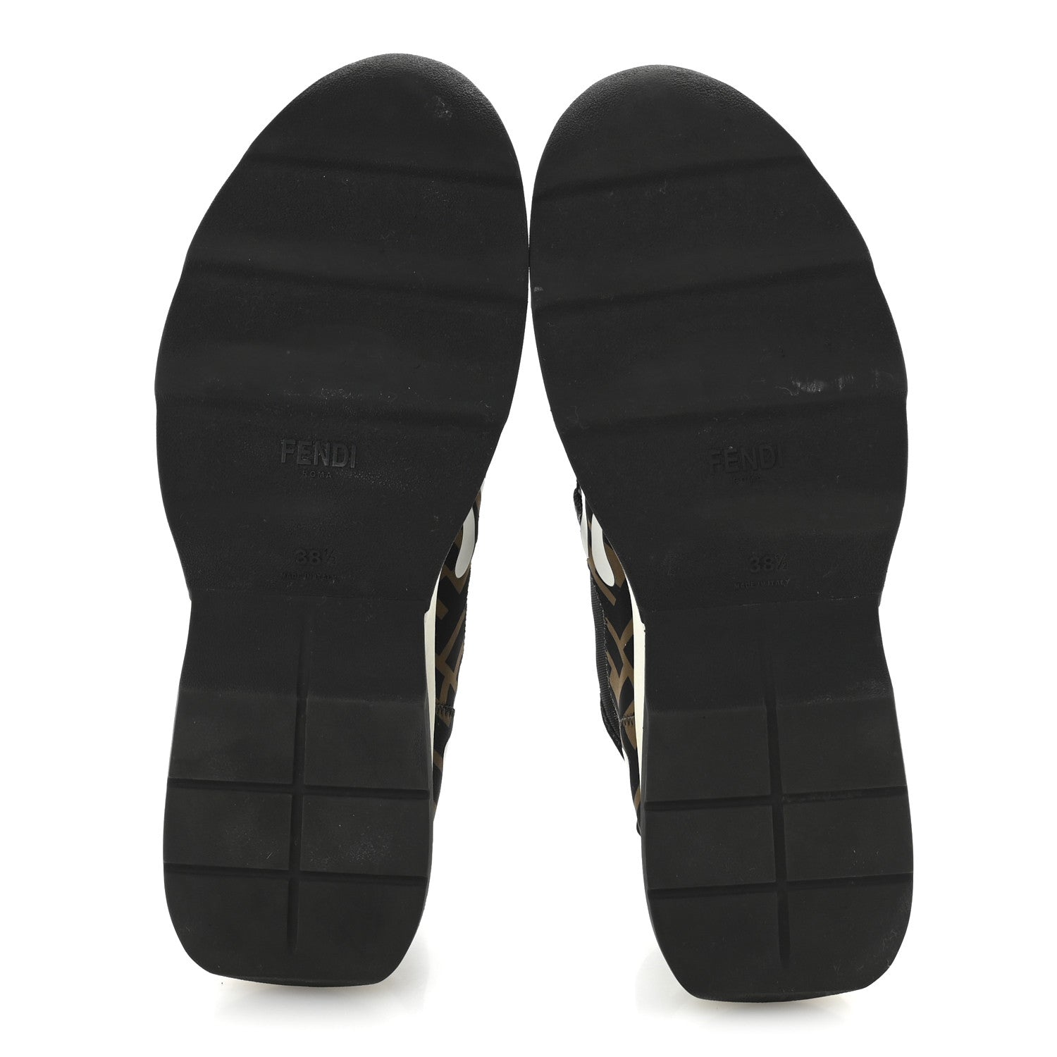 Fendi Technical Mesh Lycra FFreedom Patchwork Sneakers 38.5 Black Tobacco 6 of 9