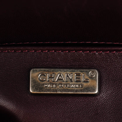 Chanel Galuchat Stingray Small Boy Flap Burgundy 12 of 15