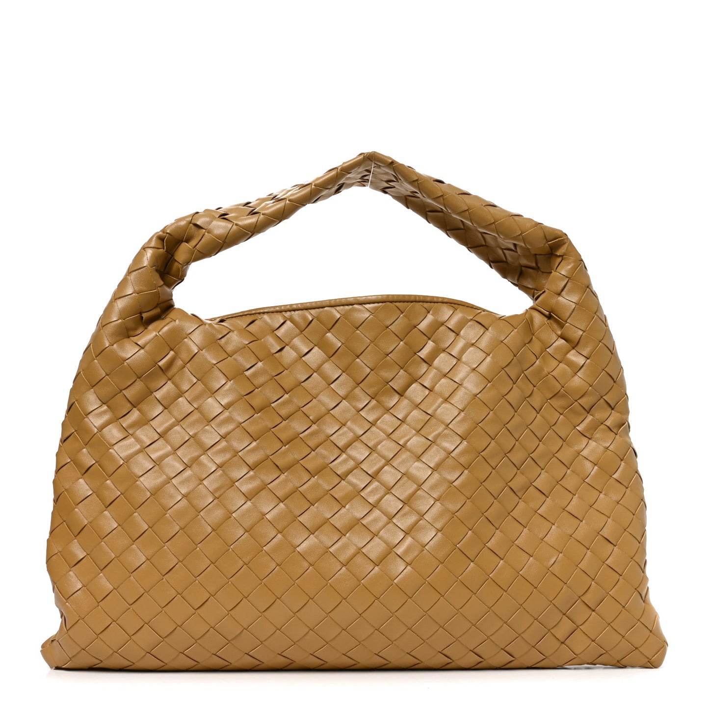 Calfskin Intrecciato Small Hop Dark Praline