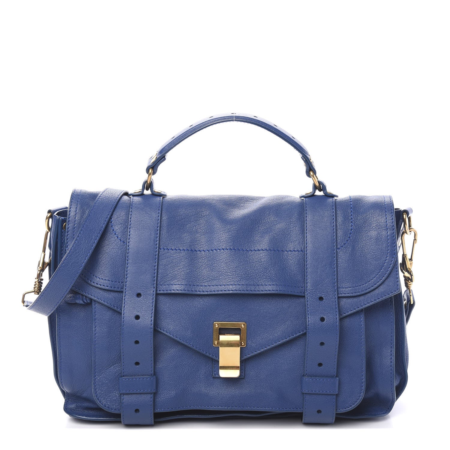 Proenza Schouler Lambskin Medium PS1 Satchel Royal Blue 1 of 9
