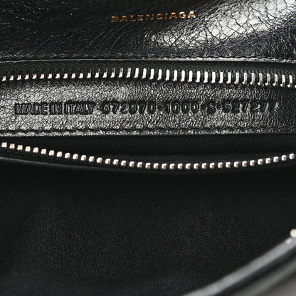 Balenciaga Agneau Arena Large Barbes Z Pouch with Handle Black 7 of 7