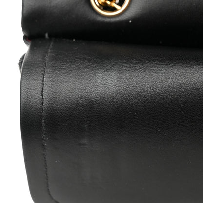 Chanel Lambskin Quilted Medium Double Flap Black 12 of 14