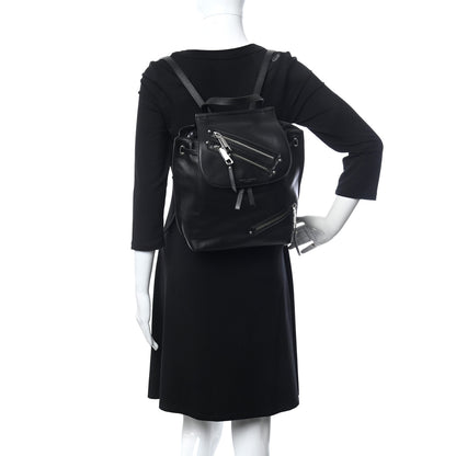 Marc Jacobs Lambskin Mid Zip Backpack Black 2 of 10
