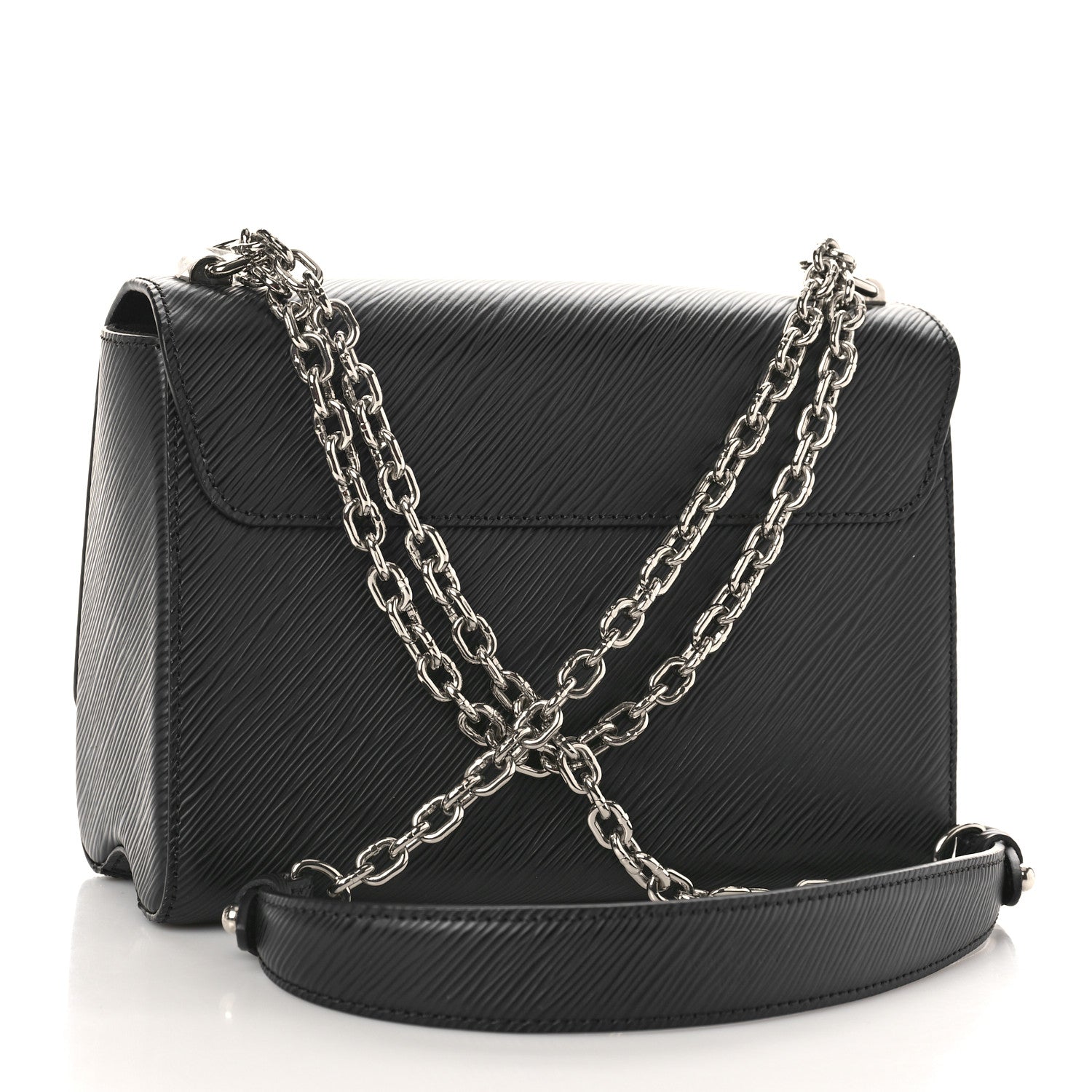 Louis Vuitton Epi Twist Shoulder Bag MM Black 4 of 9