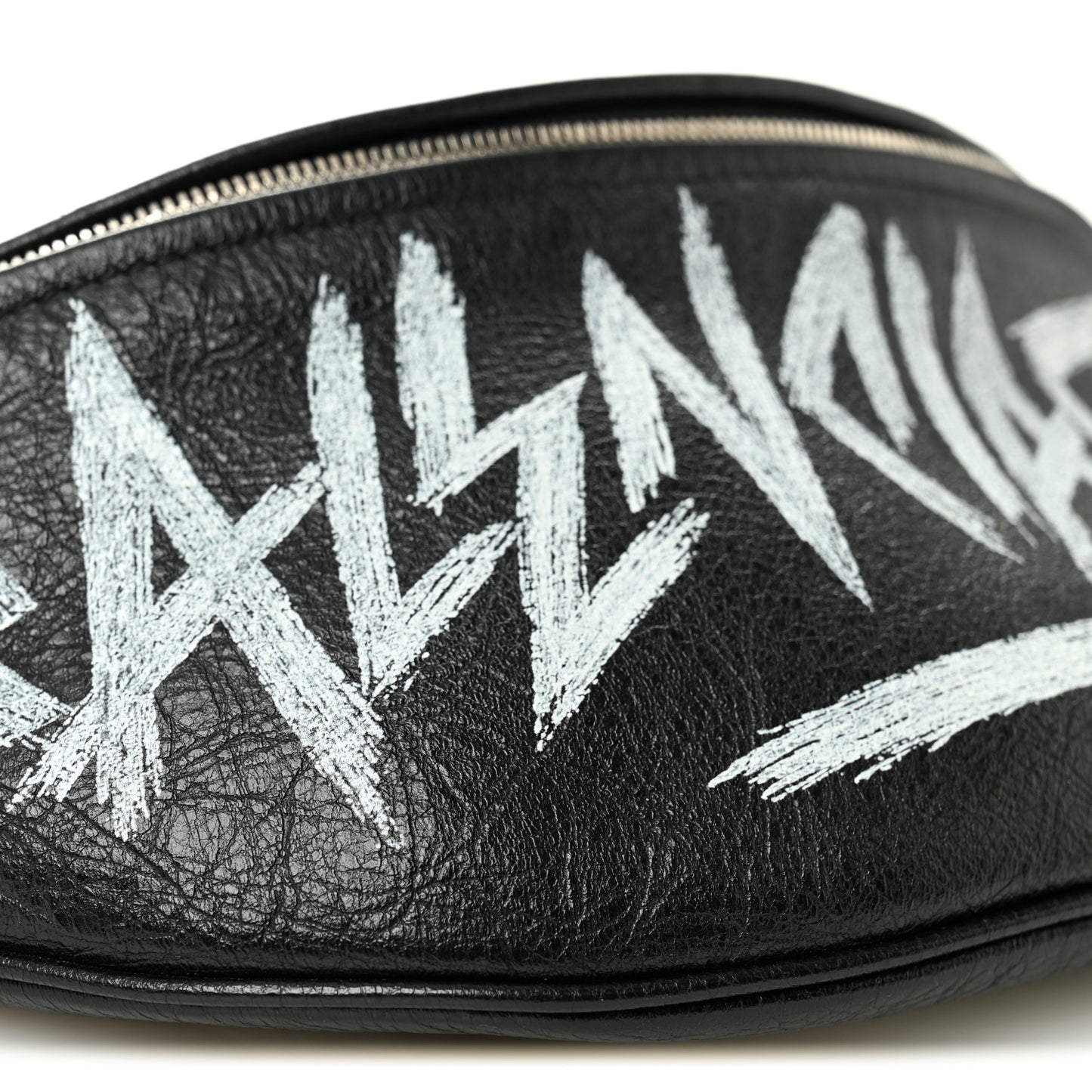 Agneau Arena Graffiti All Over XS Souvenir Belt Bag Black White