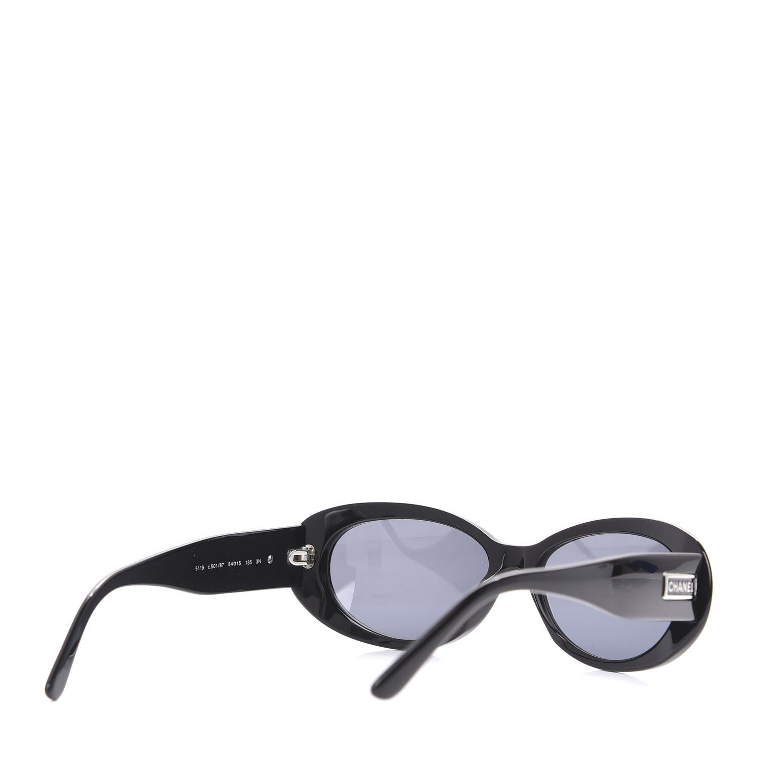Chanel Logo Sunglasses 5119 Black 3 of 8