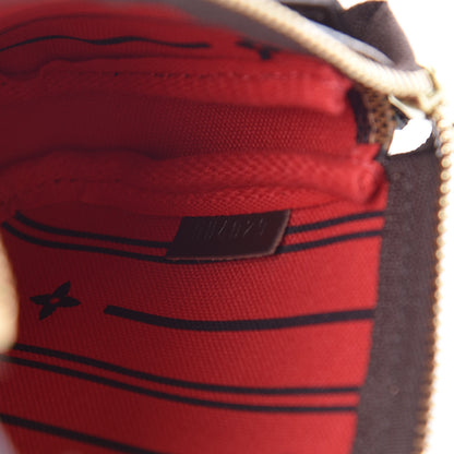 Louis Vuitton Damier Ebene Complice Trunks and Bags Mini Pochette Accessories Red 7 of 9