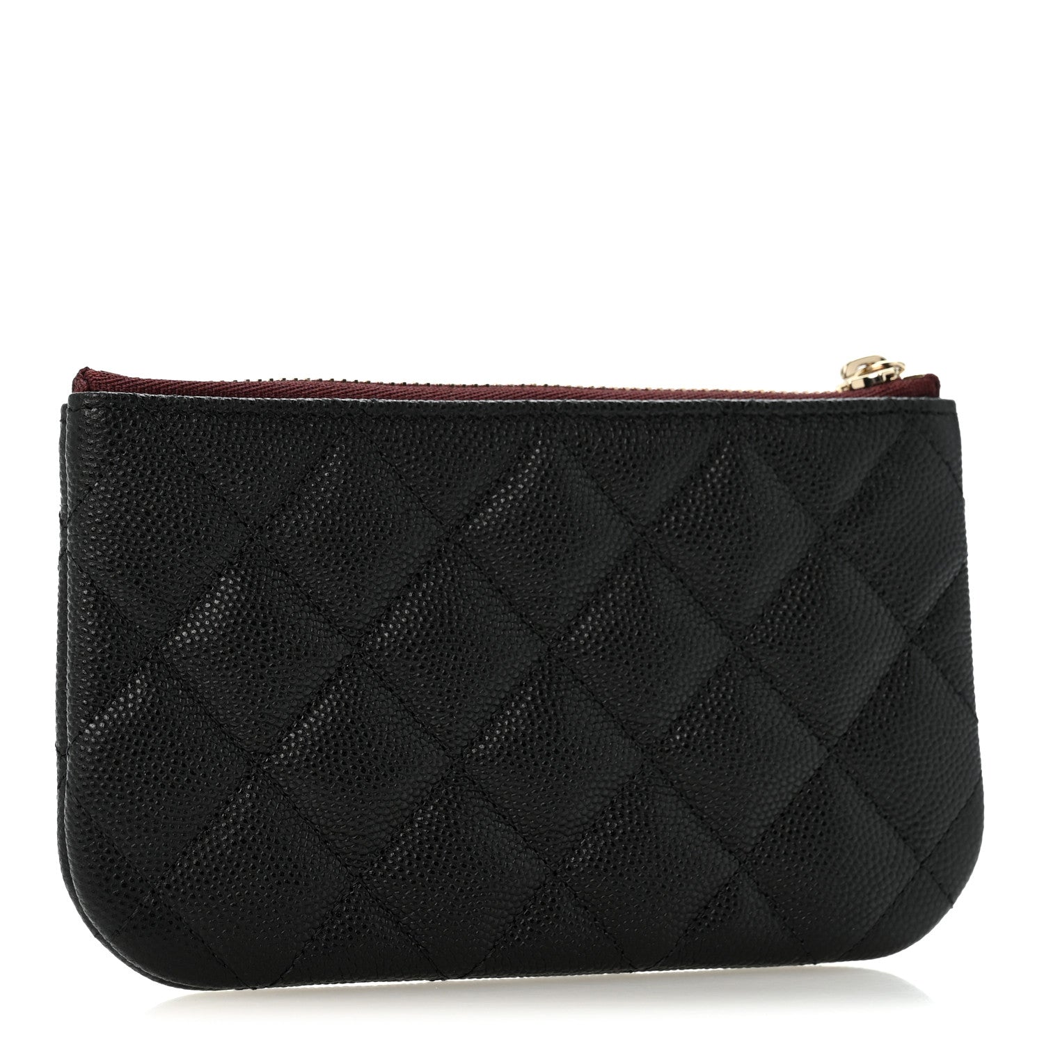 Chanel Caviar Quilted Small Cosmetic Case Black 3 of 9