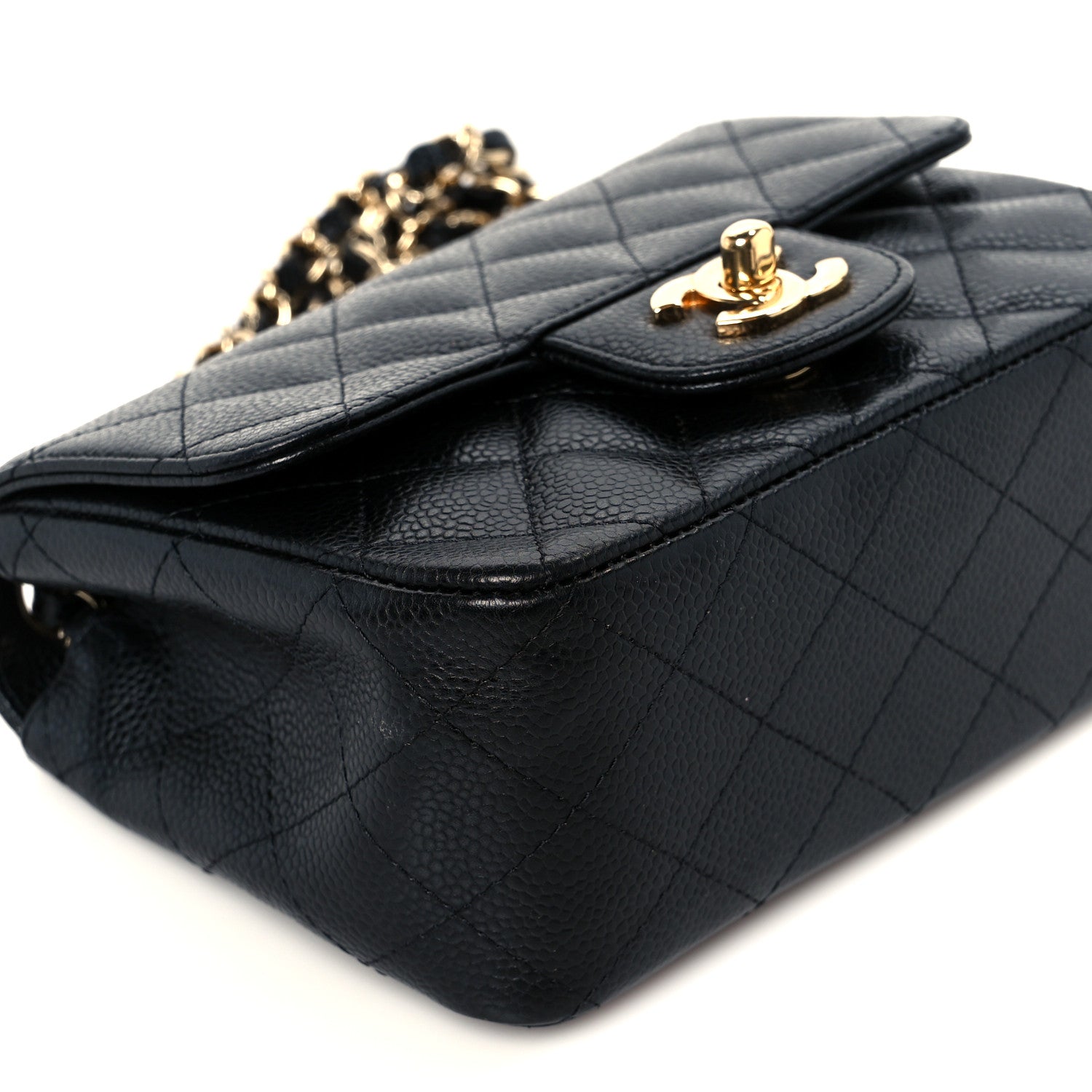 Chanel Caviar Quilted Mini Square Flap Black 9 of 12