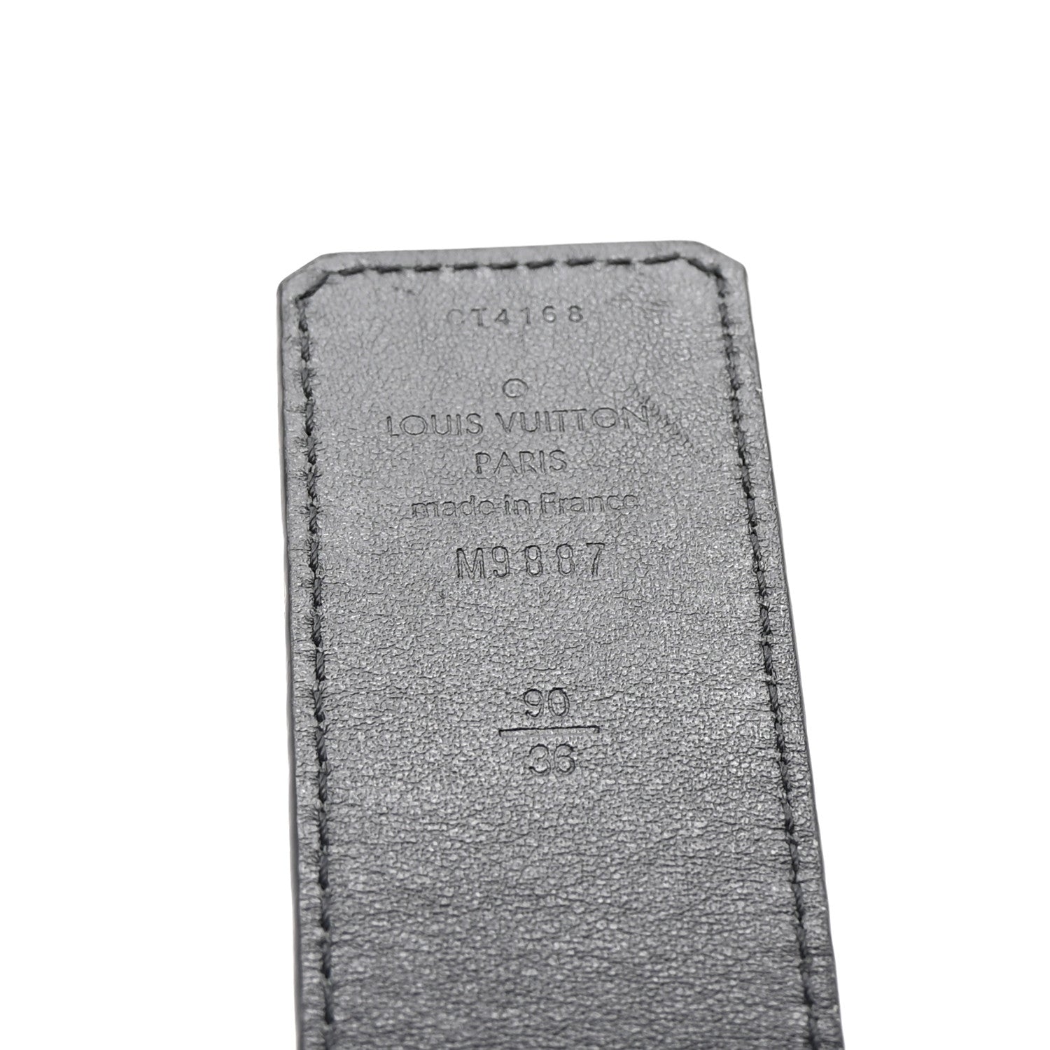 Louis Vuitton Calfskin 40mm LV Initiales Reversible Belt 90 36 Black Dark Brown 5 of 5