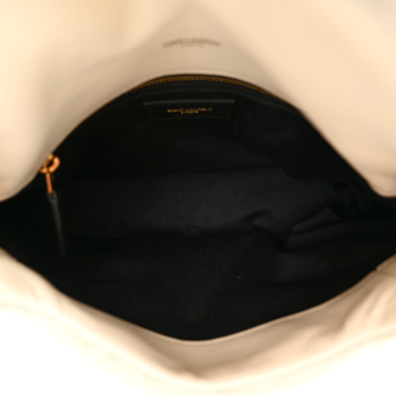 Saint Laurent Boucle Tweed Quilted Small Loulou Puffer Monogram Chain Satchel Crema Soft 5 of 9