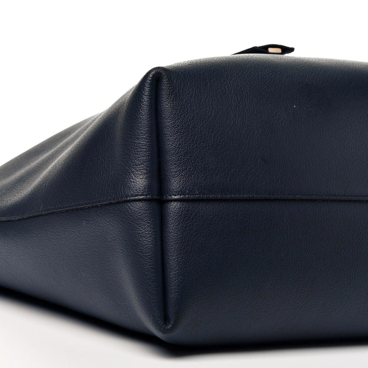 Calfskin Large Shopping Tote Deep Marine