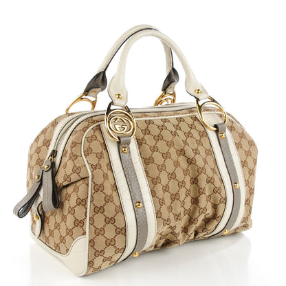 Gucci Monogram Medium Interlocking Boston Off White 2 of 8