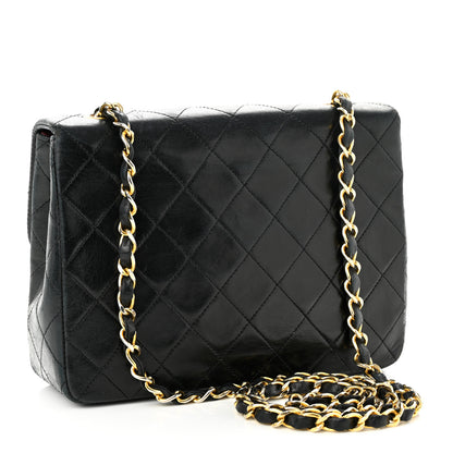 Chanel Lambskin Quilted Small Single Flap Black 2 of 11