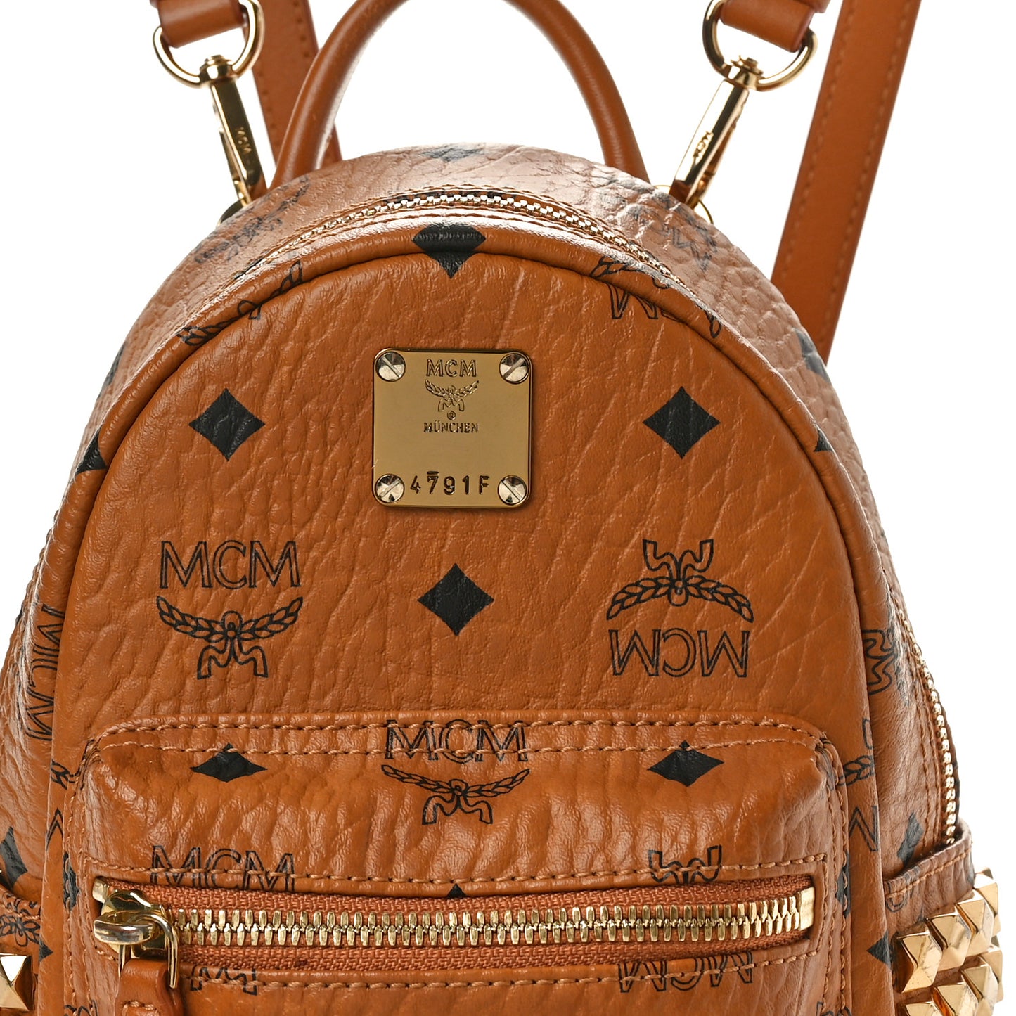 Visetos Side Stud X-Mini Stark Bebe Boo Backpack Cognac