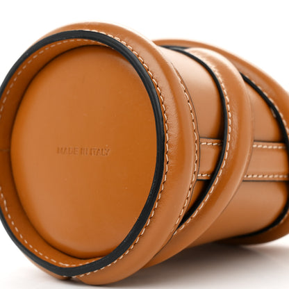 Alexander McQueen Calfskin Mini Curve Bucket Bag Tan 10 of 11