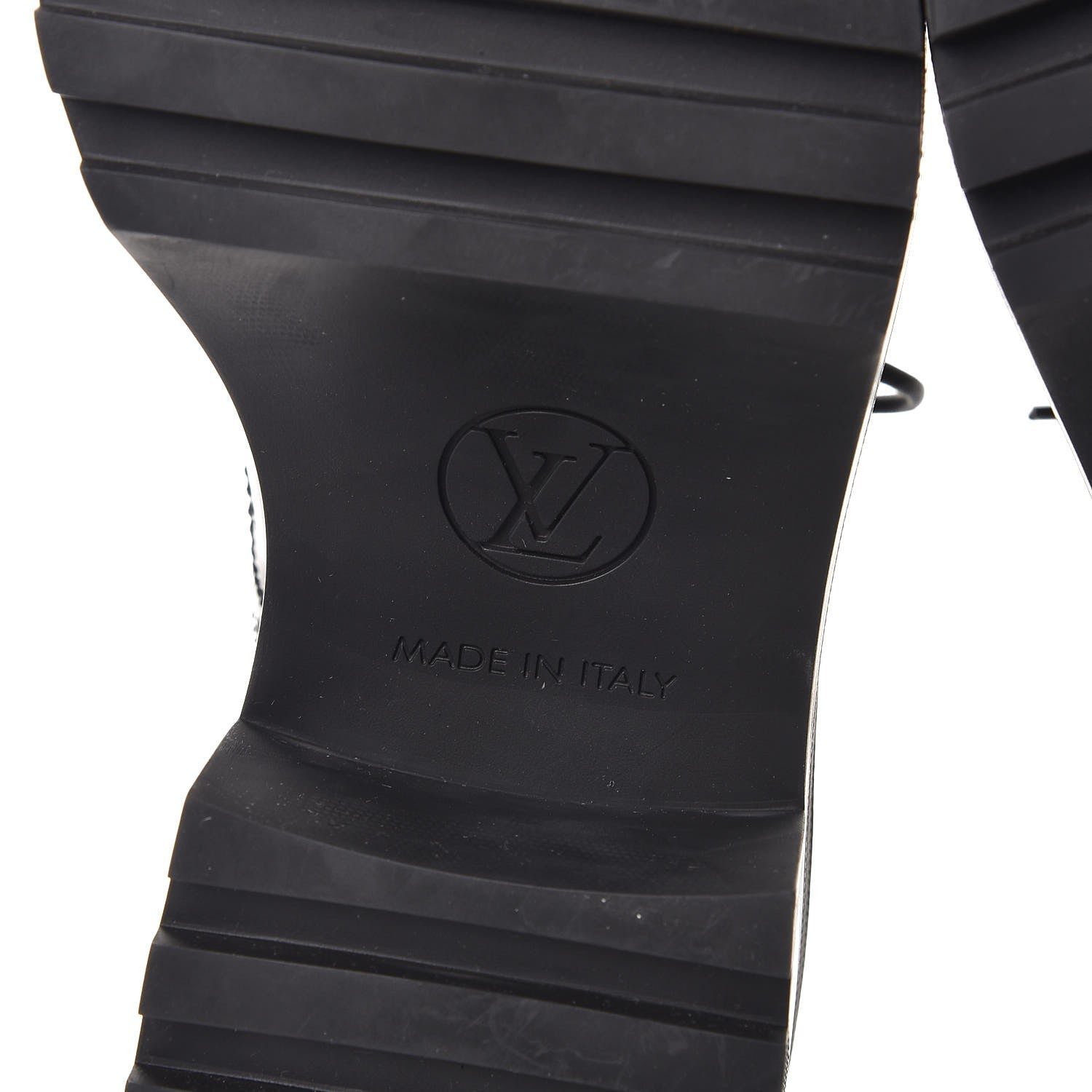 Louis Vuitton Calfskin Fighter Richelieu Platform Boots 36 Black 6 of 9