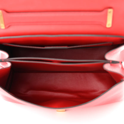 Salvatore Ferragamo Calfskin Medium Margot Top Handle Satchel Lipstick 5 of 13