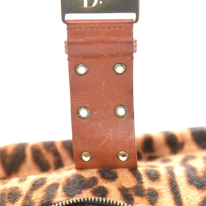 Christian Dior Pony Hair Leopard Print Street Chic Hobo 8 of 11