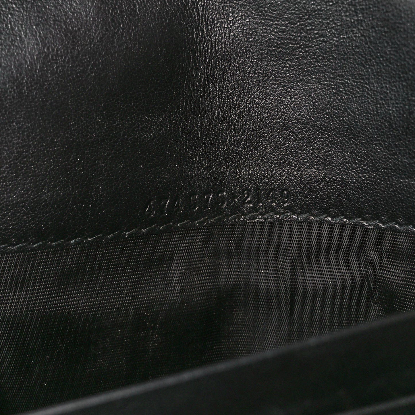 Calfskin Matelasse GG Marmont Chain Wallet Black