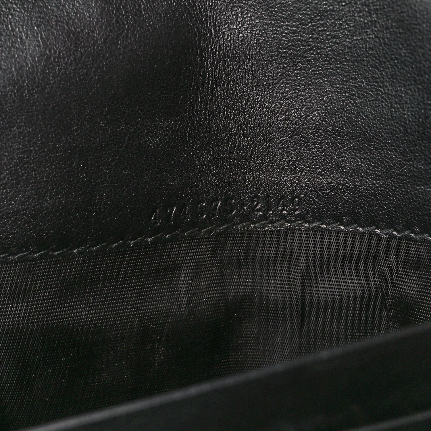 Gucci Calfskin Matelasse GG Marmont Chain Wallet Black 6 of 12