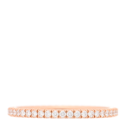 Cartier 18K Pink Gold Diamond 1.5mm Etincelle de Cartier Wedding Band Ring 49 5 3 of 4