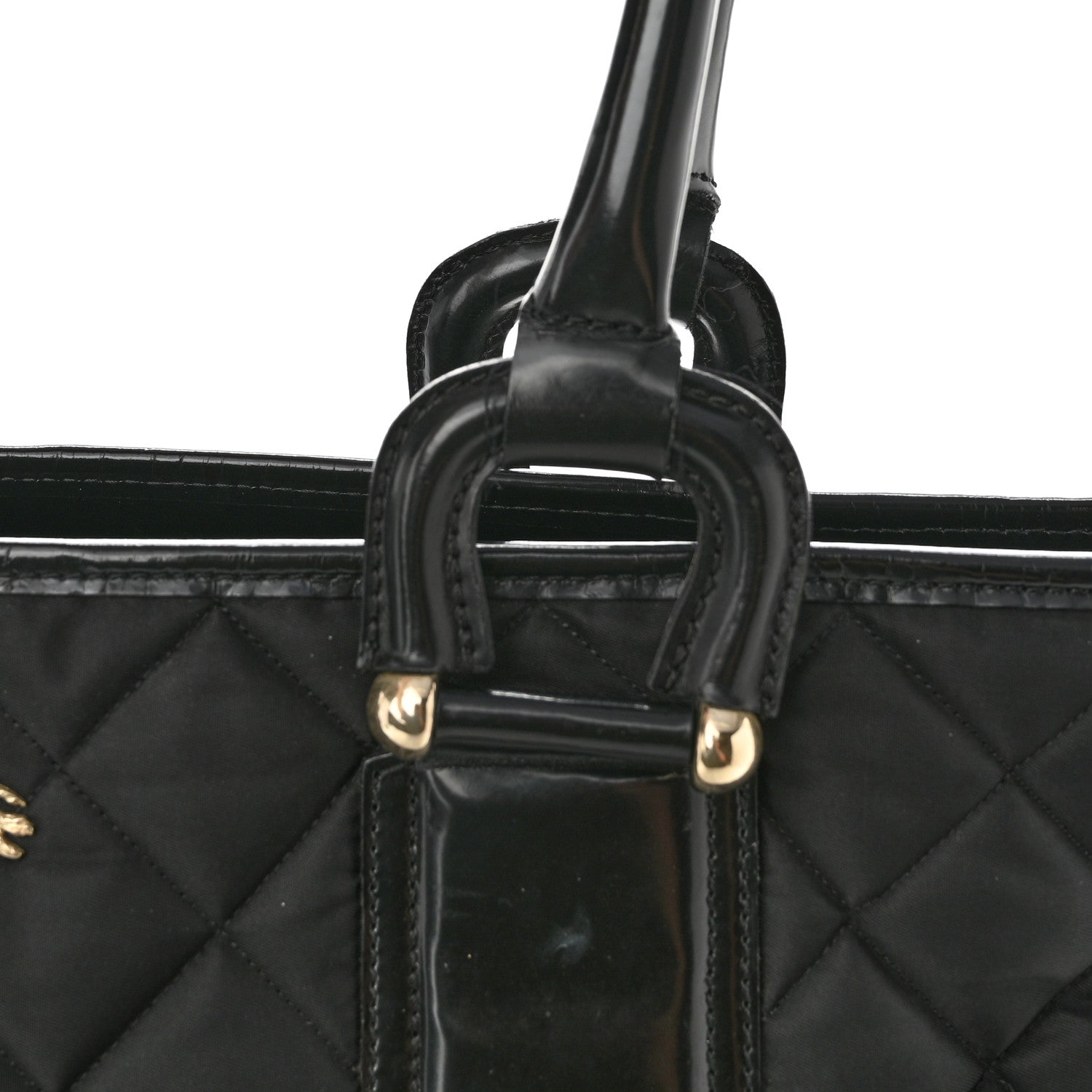Burberry Nylon Quilted Grange Tote Black 12 of 12