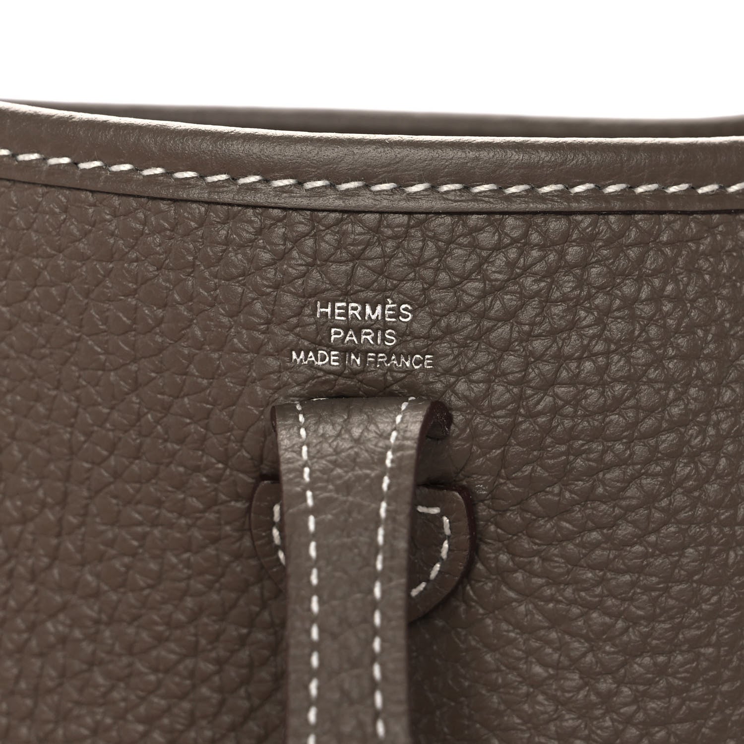Hermes Taurillon Clemence Amazone Evelyne TPM Etoupe Bleu Indigo 6 of 10