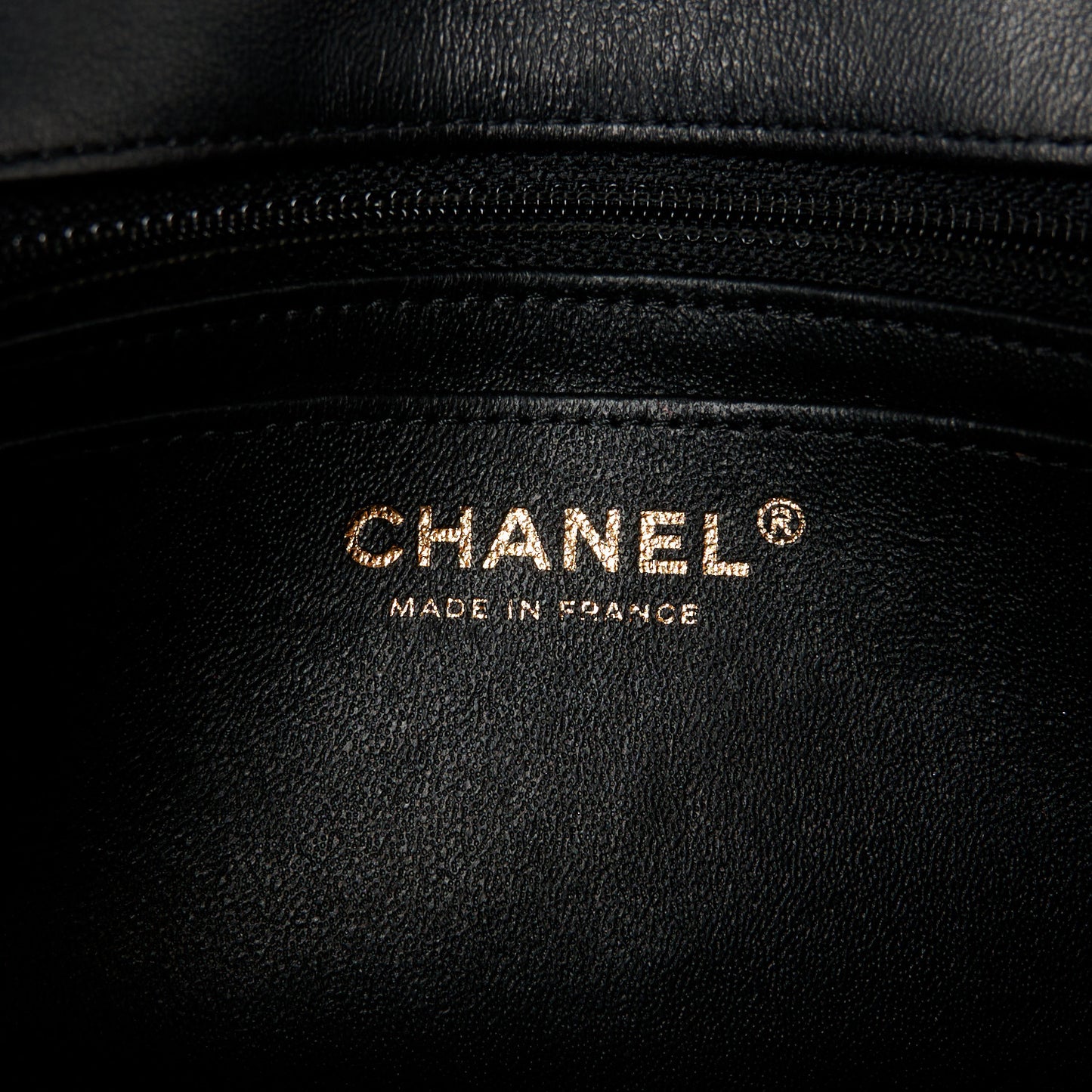 Lambskin Quilted Mini Rectangular Flap Black