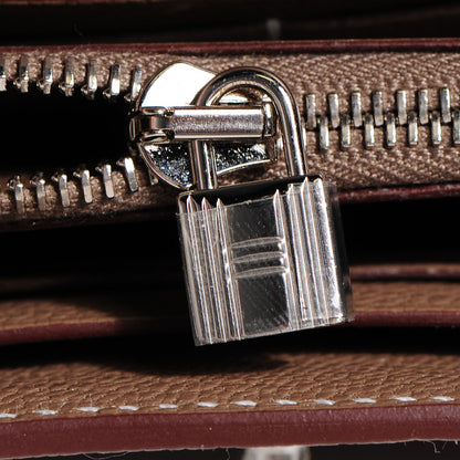 Hermes Chevre Mysore Kelly Longue Wallet Etoupe 12 of 16