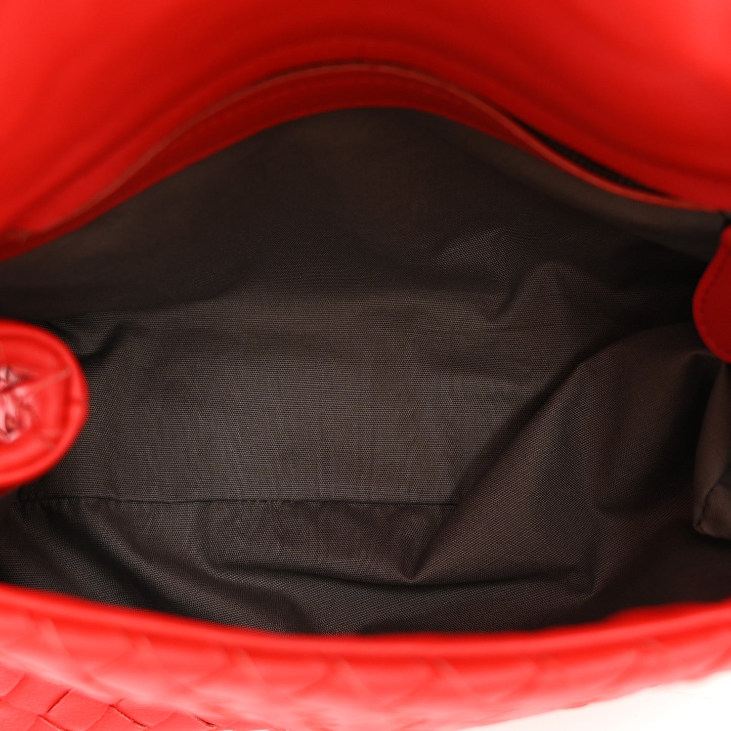 Nappa Intrecciato Crossbody Messenger Flap Red