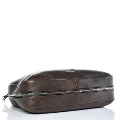 Prada Cervo Deerskin Zipper Detail Hobo Bruciato 4 of 11